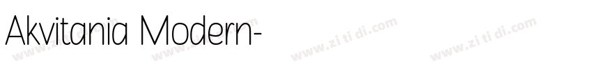 Akvitania Modern字体转换